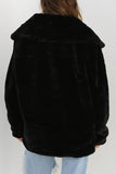 Purpdrank - Grey Casual Solid Patchwork Turndown Collar Outerwear