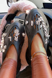 Purpdrank - Black Fashion Casual Hollowed Out Patchwork Closed Sport Shoes