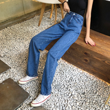 Purpdrank - High Waist Jeans For Women Vintage Long Denim Pants Female Vintage Casual Loose Full Length Wide Leg Pants Trousers