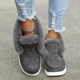 Purpdrank - Black Casual Patchwork Solid Color Round Flats Shoes