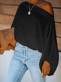 Purpdrank - Simple Loose 3 Colors Solid Color Puff Sleeves T-Shirt