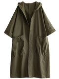 Purpdrank - Original Solid Hooded Trench Coats