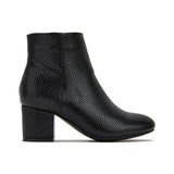 Purpdrank - Women's Chunky Heel Artificial Suede Ankle Booties