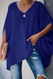 Purpdrank - Casual Solid V Neck T-Shirts