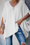 Purpdrank - Casual Solid V Neck T-Shirts