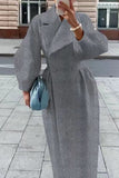 Purpdrank - Elegant Solid Color Turndown Collar Outerwear(9 Colors)