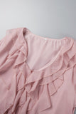 Purpdrank - Fashion Elegant Solid Patchwork V Neck Princess Dresses