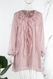 Purpdrank - Fashion Elegant Solid Patchwork V Neck Princess Dresses