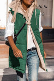 Purpdrank - Casual Simplicity Solid Patchwork Hooded Collar Outerwear