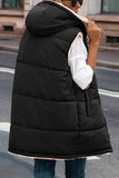 Purpdrank - Casual Simplicity Solid Patchwork Hooded Collar Outerwear