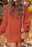 Purpdrank - Elegant Solid Hollowed Out O Neck Long Sleeve Dresses