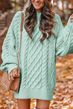 Purpdrank - Elegant Solid Hollowed Out O Neck Long Sleeve Dresses