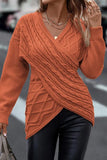 Purpdrank - Casual Solid Cross Straps Asymmetrical V Neck Tops