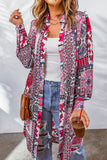 Purpdrank - Bohemian College Geometric Printing Contrast Turndown Collar Tops