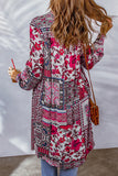 Purpdrank - Bohemian College Geometric Printing Contrast Turndown Collar Tops