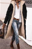 Purpdrank - Casual Street Solid Patchwork Hooded Collar Outerwear