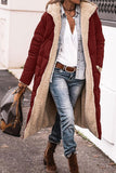 Purpdrank - Casual Street Solid Patchwork Hooded Collar Outerwear