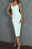 Purpdrank - Sexy Formal Solid Fold V Neck Evening Dresses