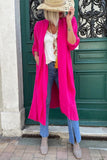 Purpdrank - Elegant Simplicity Solid Pocket Cardigan Collar Outerwear
