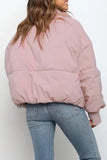Purpdrank - Casual Solid Pocket Zipper Mandarin Collar Outerwear