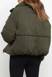 Purpdrank - Casual Solid Pocket Zipper Mandarin Collar Outerwear
