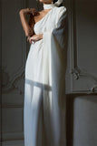 Purpdrank - Casual Simplicity Solid Asymmetrical Halter Irregular Dress Dresses