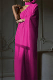 Purpdrank - Casual Simplicity Solid Asymmetrical Halter Irregular Dress Dresses