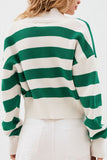 Purpdrank - Street Striped Contrast Weave V Neck Outerwear