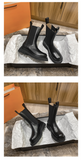 Purpdrank - New Luxury Chelsea Boots Women Ankle Boots Chunky Winter Shoes Platform Ankle Boots Slip On Chunky Heel BV Boot Brand Designer