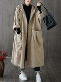 Purpdrank - Original Solid Hooded Trench Coats