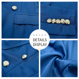 Purpdrank - Women Jacket Blazer Suit Fashion Casual Ladies Solid Color Two Piece  Autumn Winter Office Wear Elegant Suit Jacket Pants