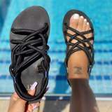 Purpdrank - Orange Casual Street Hollowed Out Patchwork Opend Out Door Shoes