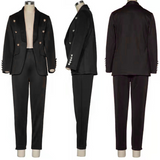 Purpdrank - Women Jacket Blazer Suit Fashion Casual Ladies Solid Color Two Piece  Autumn Winter Office Wear Elegant Suit Jacket Pants