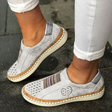 Purpdrank - All Season Pu Flat Heel Sneakers