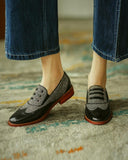 Purpdrank - Colorblock Hollow Out Oxfords Shoes