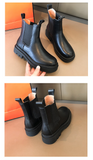 Purpdrank - New Luxury Chelsea Boots Women Ankle Boots Chunky Winter Shoes Platform Ankle Boots Slip On Chunky Heel BV Boot Brand Designer