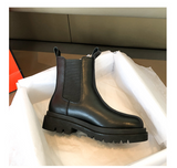 Purpdrank - New Luxury Chelsea Boots Women Ankle Boots Chunky Winter Shoes Platform Ankle Boots Slip On Chunky Heel BV Boot Brand Designer