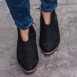 Purpdrank - Women Spring Ankle Boots Sexy Leopard Casual Shoes