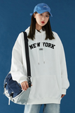 Purpdrank - NEW Sweatshirts velvet winter Women's NEW YORK printing Hooded Female Cotton Thicken Warm Hoodies Lady Autumn Tops