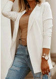 Purpdrank - Casual Solid Color Long-Sleeved Blazer Top