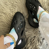 Purpdrank - White Casual Hollowed Out Round Comfortable Shoes