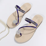 Purpdrank - Green Fashion Casual Patchwork Rhinestone Round Comfortable Shoes