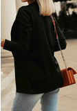 Purpdrank - Casual Solid Color Long-Sleeved Blazer Top