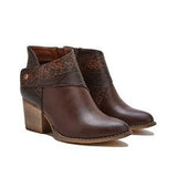 Purpdrank - Women's Thick Heel Pointed Western Cowboy Boots