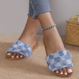 Purpdrank - Blue Casual Patchwork Round Comfortable Shoes