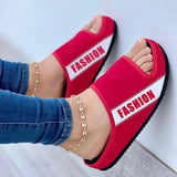 Purpdrank - Black Fashion Casual Patchwork Letter Printing Round Comfortable Shoes