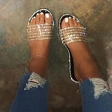 Purpdrank - Black Fashion Casual Patchwork Slippers