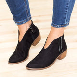 Purpdrank - Women Spring Ankle Boots Sexy Leopard Casual Shoes