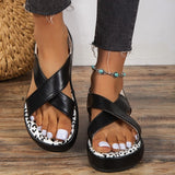 Purpdrank - Black Casual Hollowed Out Patchwork Round Out Door Shoes