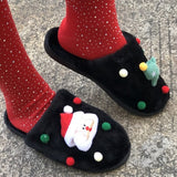 Purpdrank - Black Casual Living Patchwork Round Keep Warm Comfortable Shoes